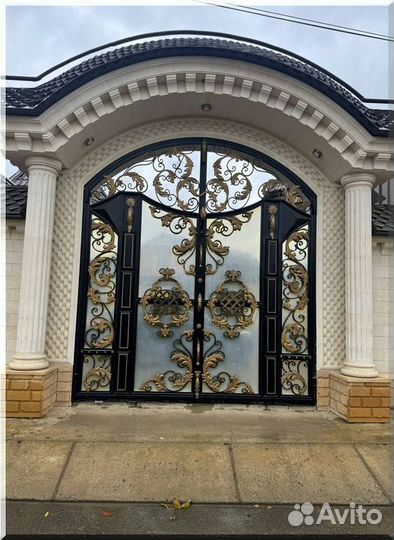 Кованые ворота под ключ