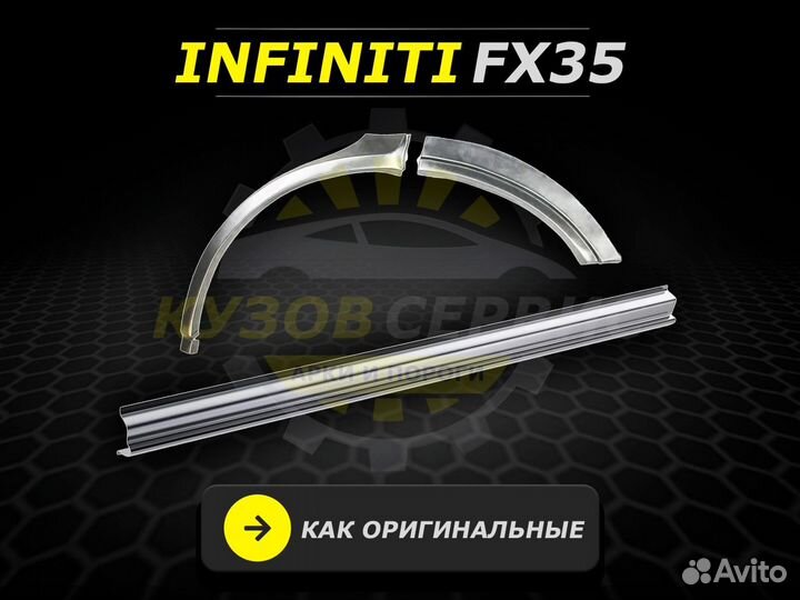 FX35 арки Infiniti задние ремонтные