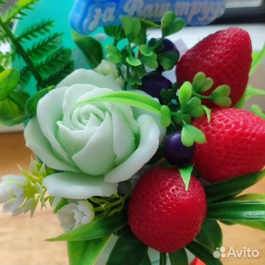 Букет из мыла ручной работы учителю, воспитателю