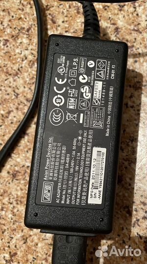 Блок питания, шнур, кабель питания ноутбука