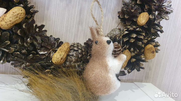 Рождественский венок (ручная работа)