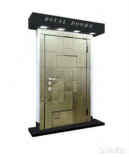 Стильная дверь с объемным рисунком