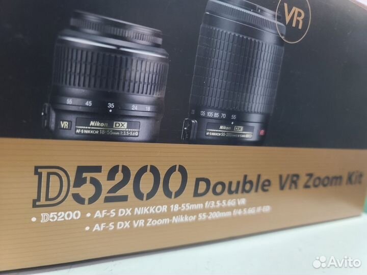Nikon d5200 double vr zoom Kit