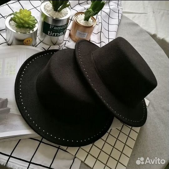 Шляпа женская черная