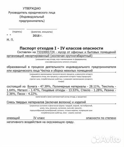 Паспорт отходов, Экологическая отчётность