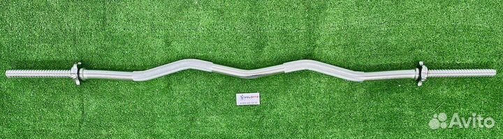 Гриф для штанги W-образный 120см., диаметр 2,5см