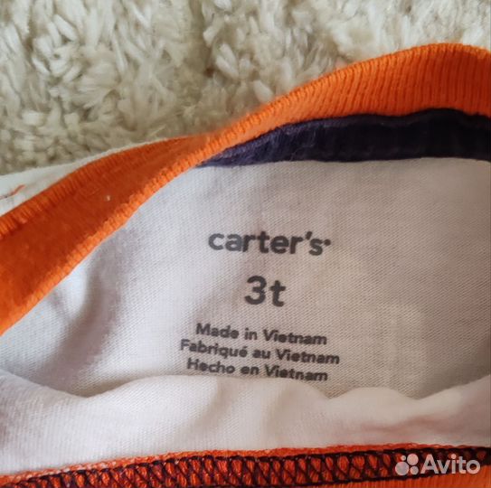 Пакет лонгсливов для мальчика carters 98