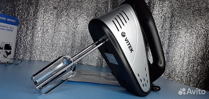 Миксер Vitec Мощный 2 комплекта насадок Новый