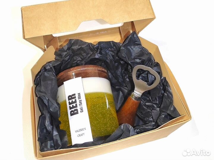 Свеча-пиво на 23 февраля