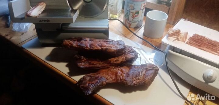 Бекон домашнего, холодного копчения