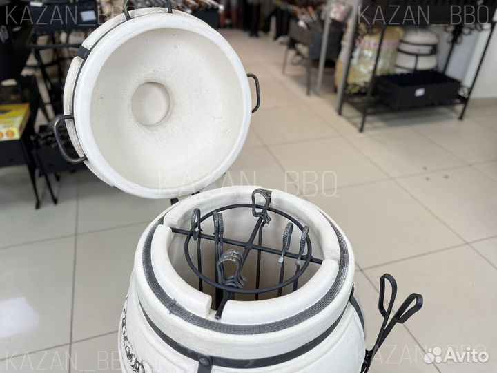 Большой тандыр на дровах