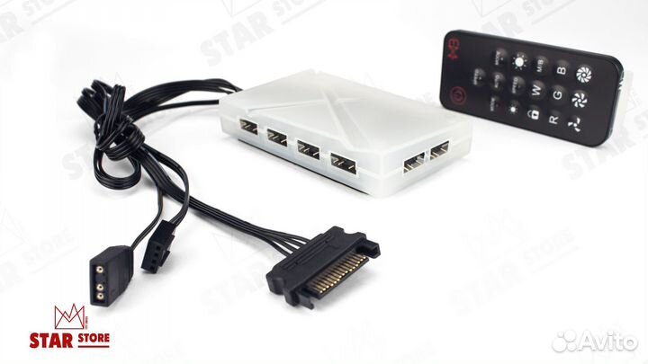 Новый Argb Контроллер PWM на 6 кулеров с пультом