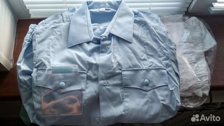 Полицейская рубашка голубая новая