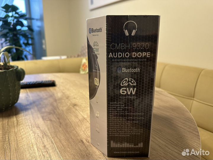 Bluetooth стереогарнитура Crown cmbh-9320