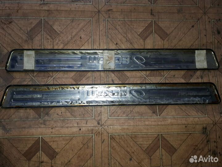 Накладки порогов мазда 6