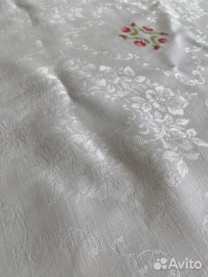 Скатерть ручная работа 160*140 Дамаст