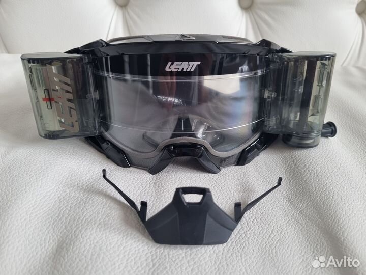 Маска Leatt Velocity 5.5 Roll-Off Black Clear