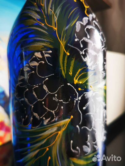 Бутыль- четверть 3л, с ручной росписью 