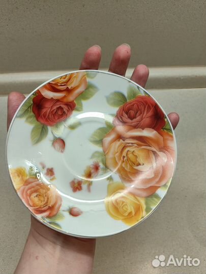 Чашки с блюдцами, штуки