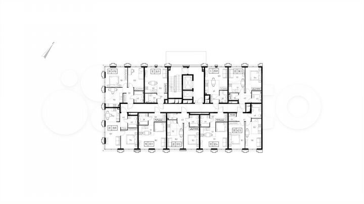 Квартира-студия, 25,8 м², 2/2 эт.