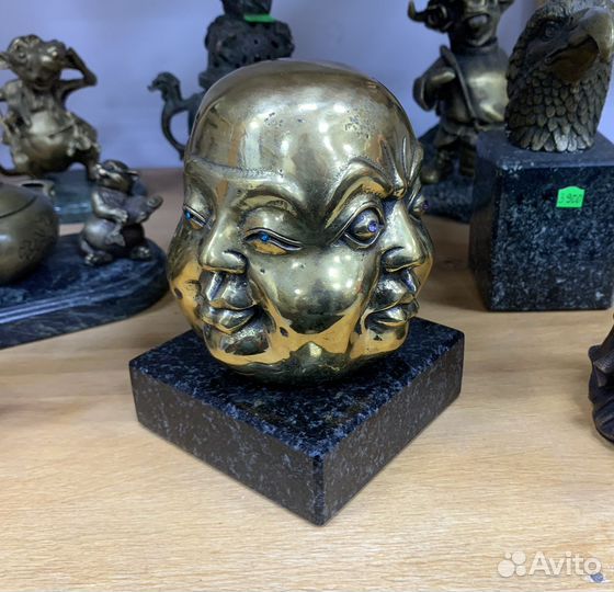 Четыре лица Будды. Бронза. Фен-шуй