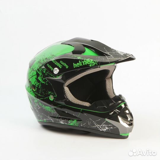 Шлем WLT125 (Зеленый/Черный, XL (61-62)