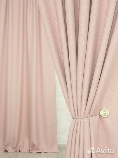 Готовые шторы розовый