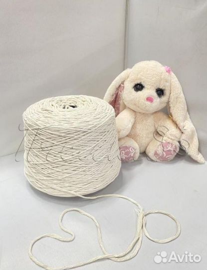 Шпагат хлопковый 3 мм белый