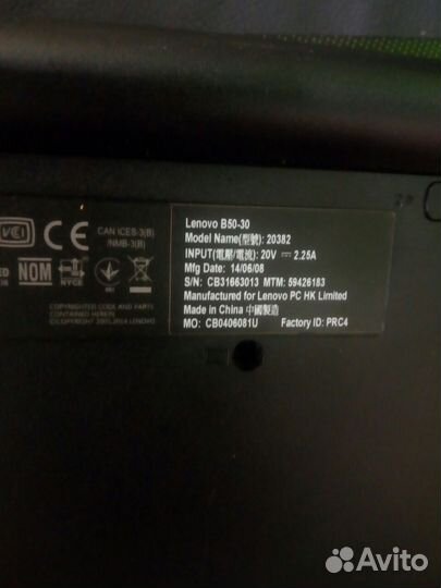 Ноутбук lenovo g50 30