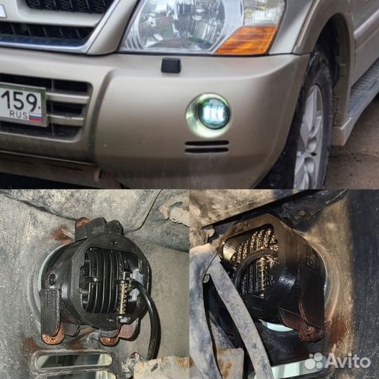 Светодиодные LED птф Pajero 3