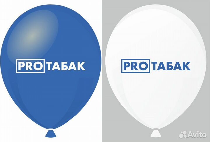 Печать логотипа на шарах