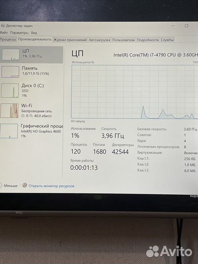Процессор core i7-4790 для пк