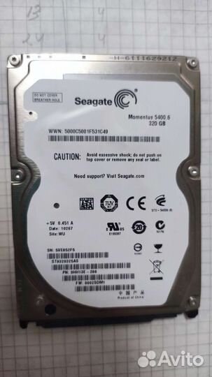 Жесткий диск seagate 320гб