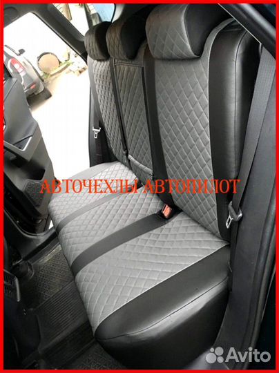 Чехлы Автопилот Toyota Rav4 4 из экокожи Ромб