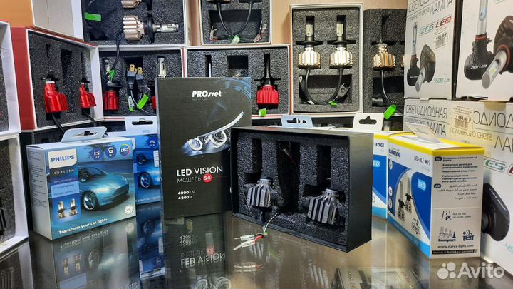 LED cветодиодные лампы H7 4300к LED PROsvet S4