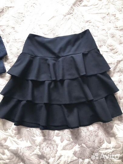Школьная форма пиджак и юбка синие 152-158