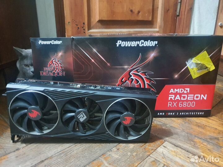 Видеокарта rx 6800 PowerColor
