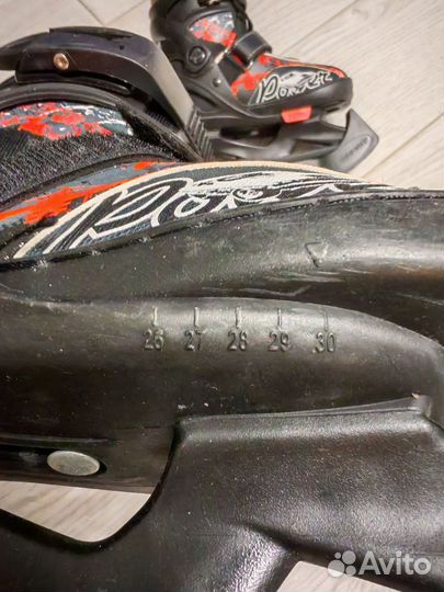 Коньки детские раздвижные 26-30