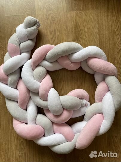 Бортик косичка в кроватку