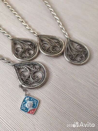 Лопатки для торта мельхиор скань СССР