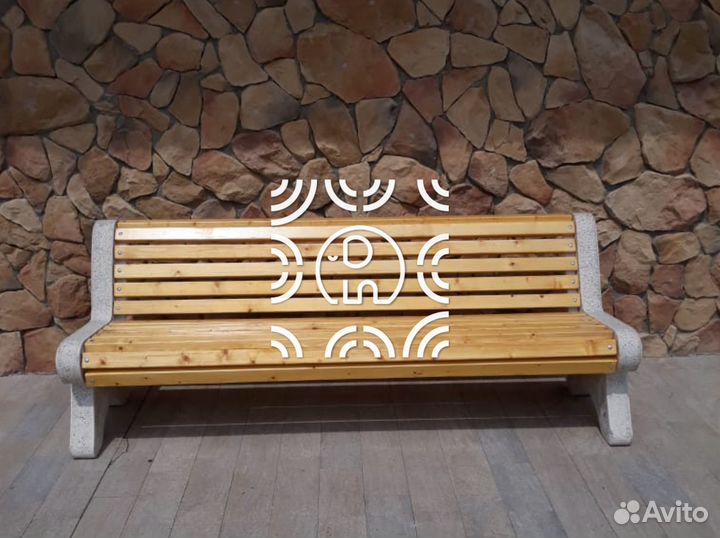 Скамейка из бетона 