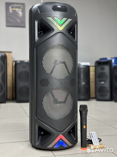 Большая блютуз колонка partybox 100W 80cm