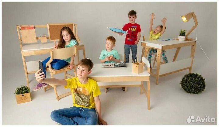 Растущая парта и растущий стул