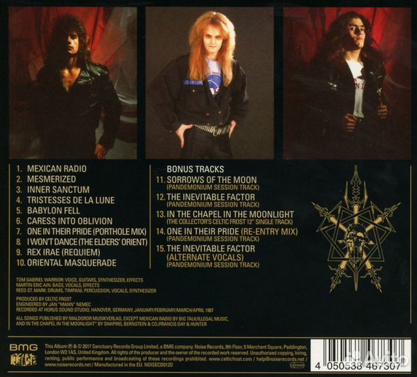 Celtic Frost-Into The Pandemonium (1 CD)