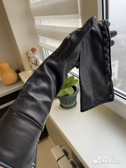 Перчатки женские кожаные 7 размер