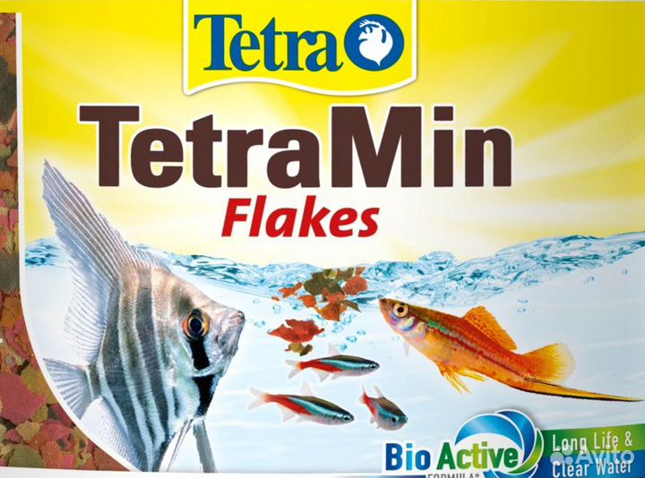 Корм хлопья для всех видов рыб Tetra Min Flakes
