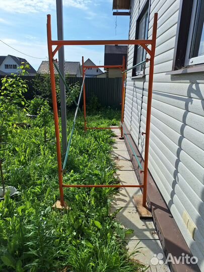 Леса строительные, бетономешалка, виброплита