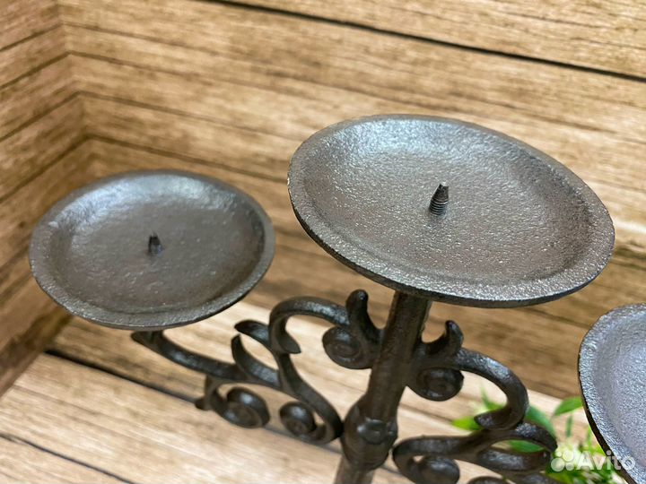 Подсвечник 32х28см. Чугун