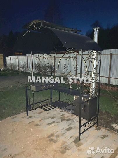 Мангал с крышей