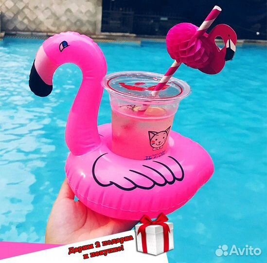 Надувной матрас Розовый Фламинго Новый